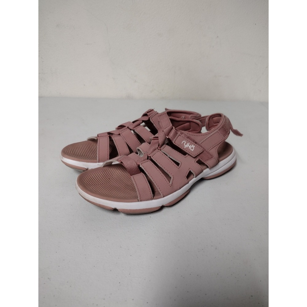 Ryka‎ Devoted Womens 9.5W Mauve Pink Sporty Walking Sandals Adjustable Straps